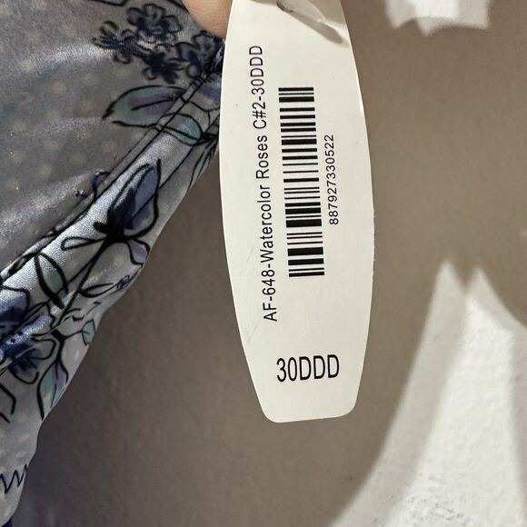 ADORE ME Size 30DDD Blue Underwired Lace Hem Babydoll Chemise Dress Sheer NWT - Picture 7 of 10